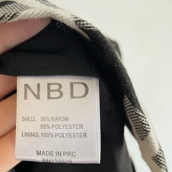 REVOLVE NBD Eternal Day Dress in Black & Cream NBD Women's Size Small - Picture 6 of 7